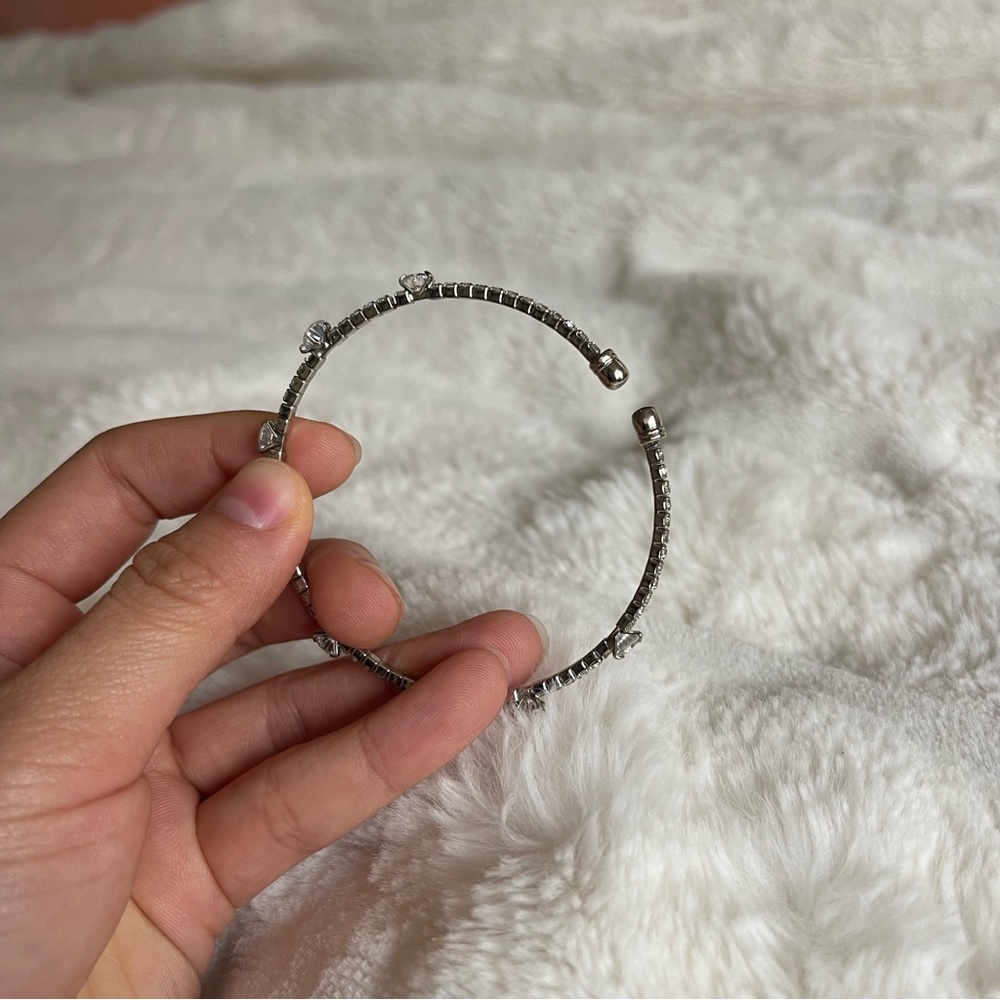 Silver Rhinestone Bracelet - Picture 2 of 3